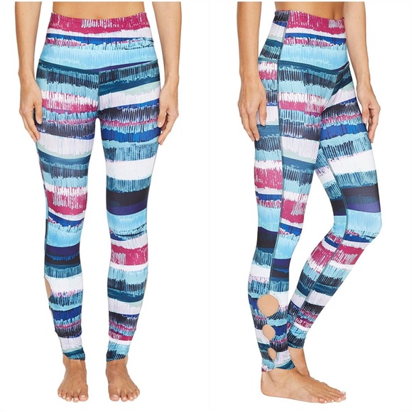 Beyond Yoga Pants & Jumpsuits Beyond Yoga Brushstroke Blue Pink Lux